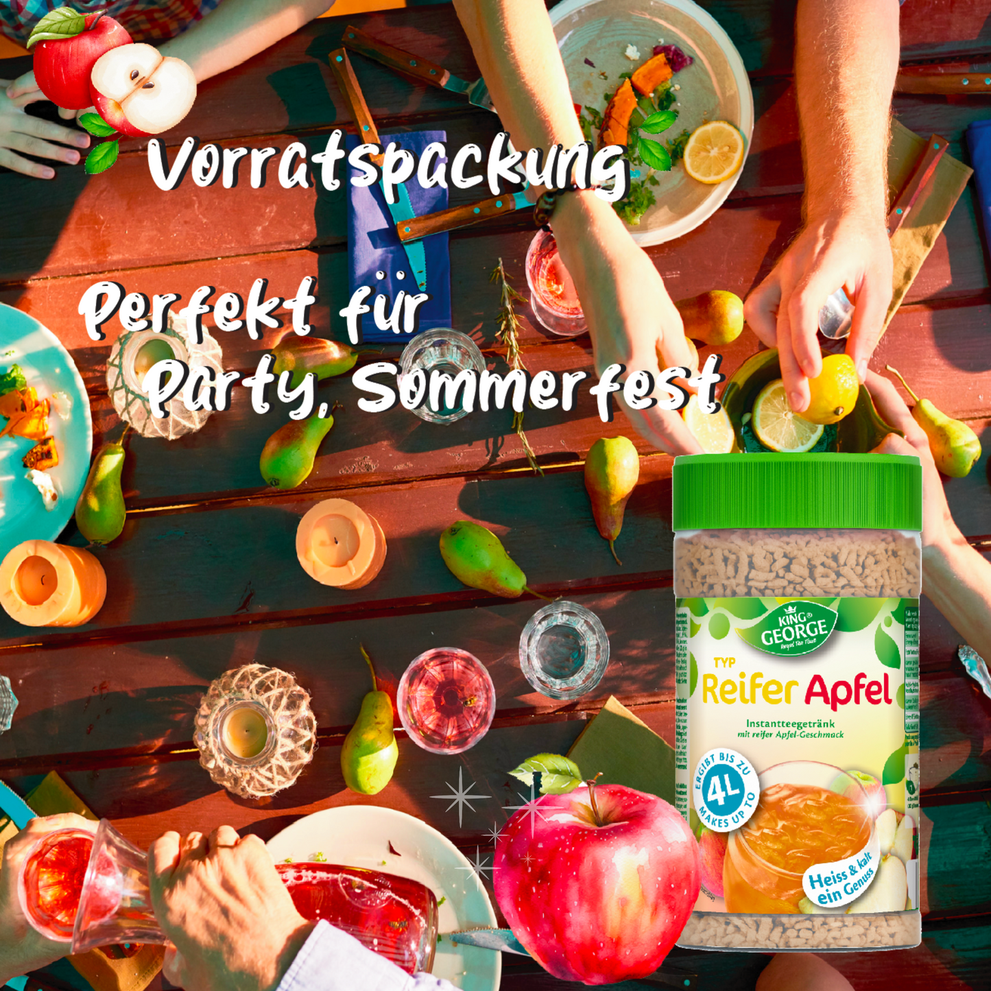 KING GEORGE reifer Apfel 400g - 12er Pack