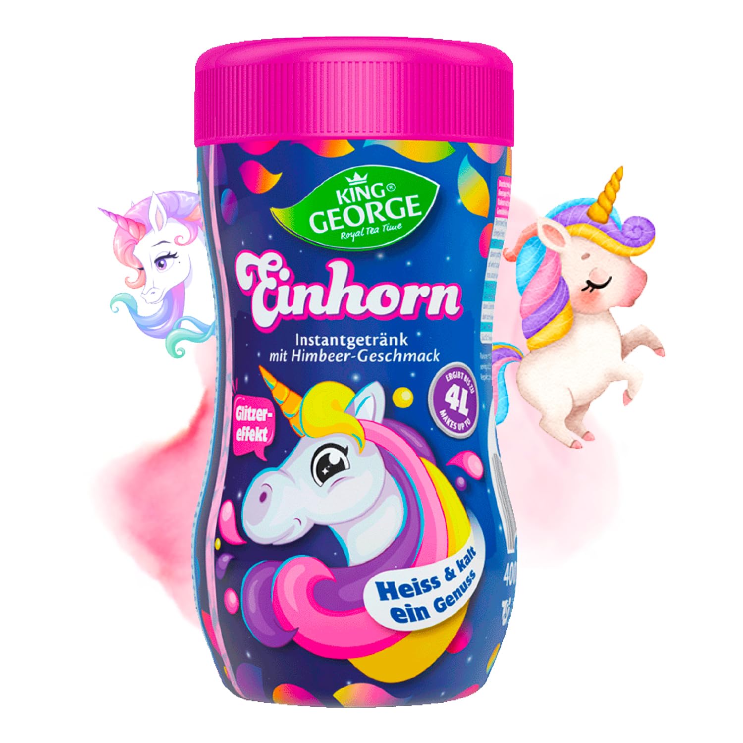 KING GEORGE Instant Getrnk Pink Unicorn - Einhorn 400g King George KING GEORGE Instant Getrnk Pink Unicorn - Einhorn 400g King George