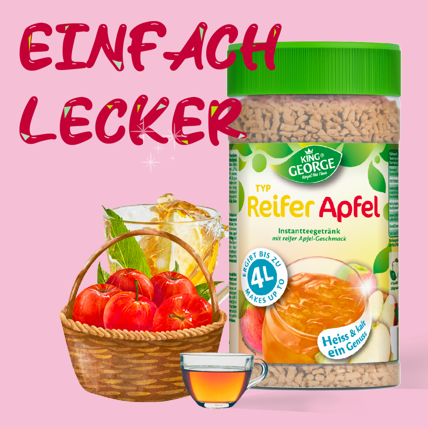 KING GEORGE reifer Apfel 400g - 12er Pack