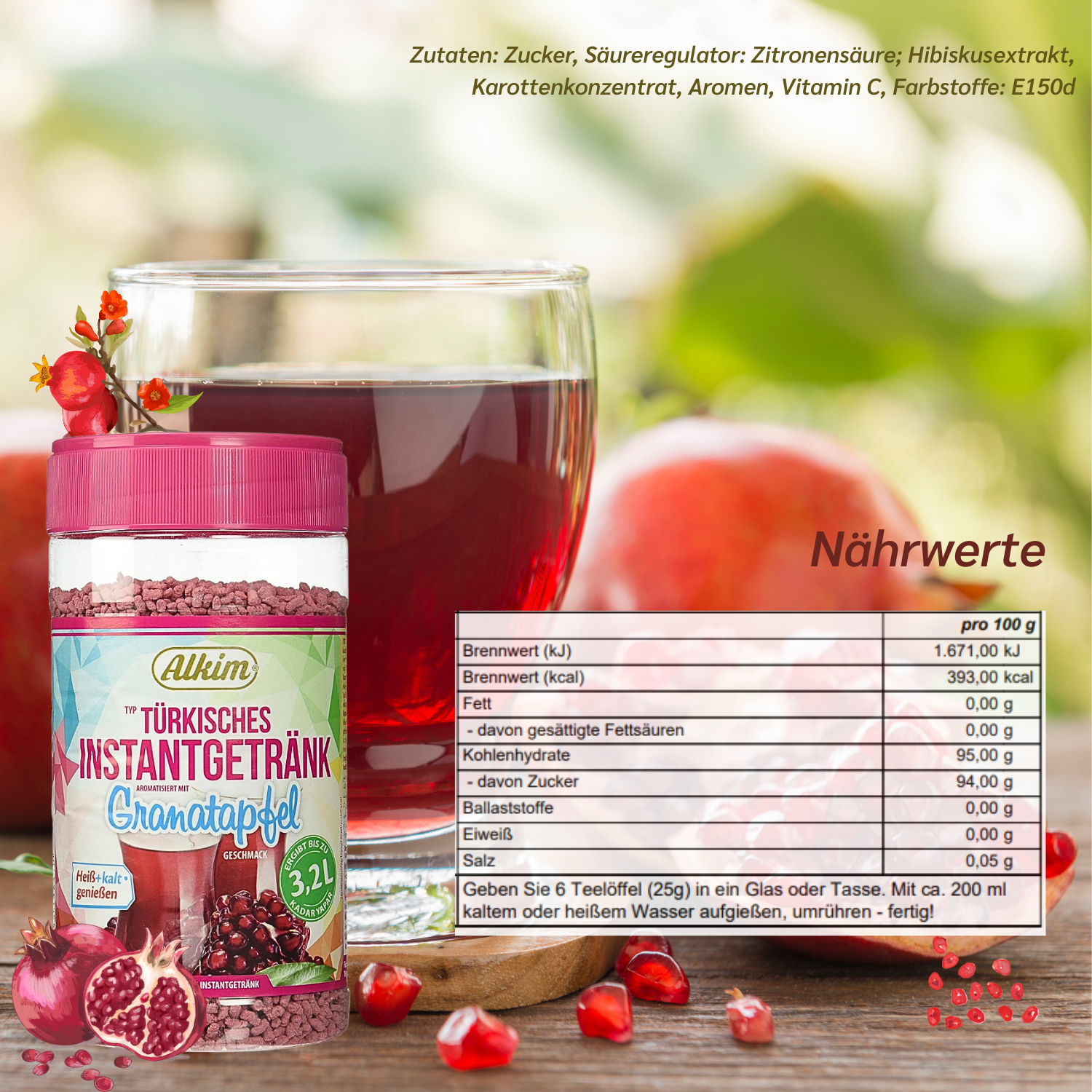 ALKIM Granatapfel 12 x 400g