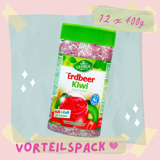 KING GEORGE Erdbeer Kiwi 400g - 12er Pack