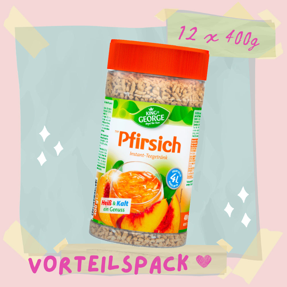 KING GEORGE Pfirsich 400g - 12er Pack