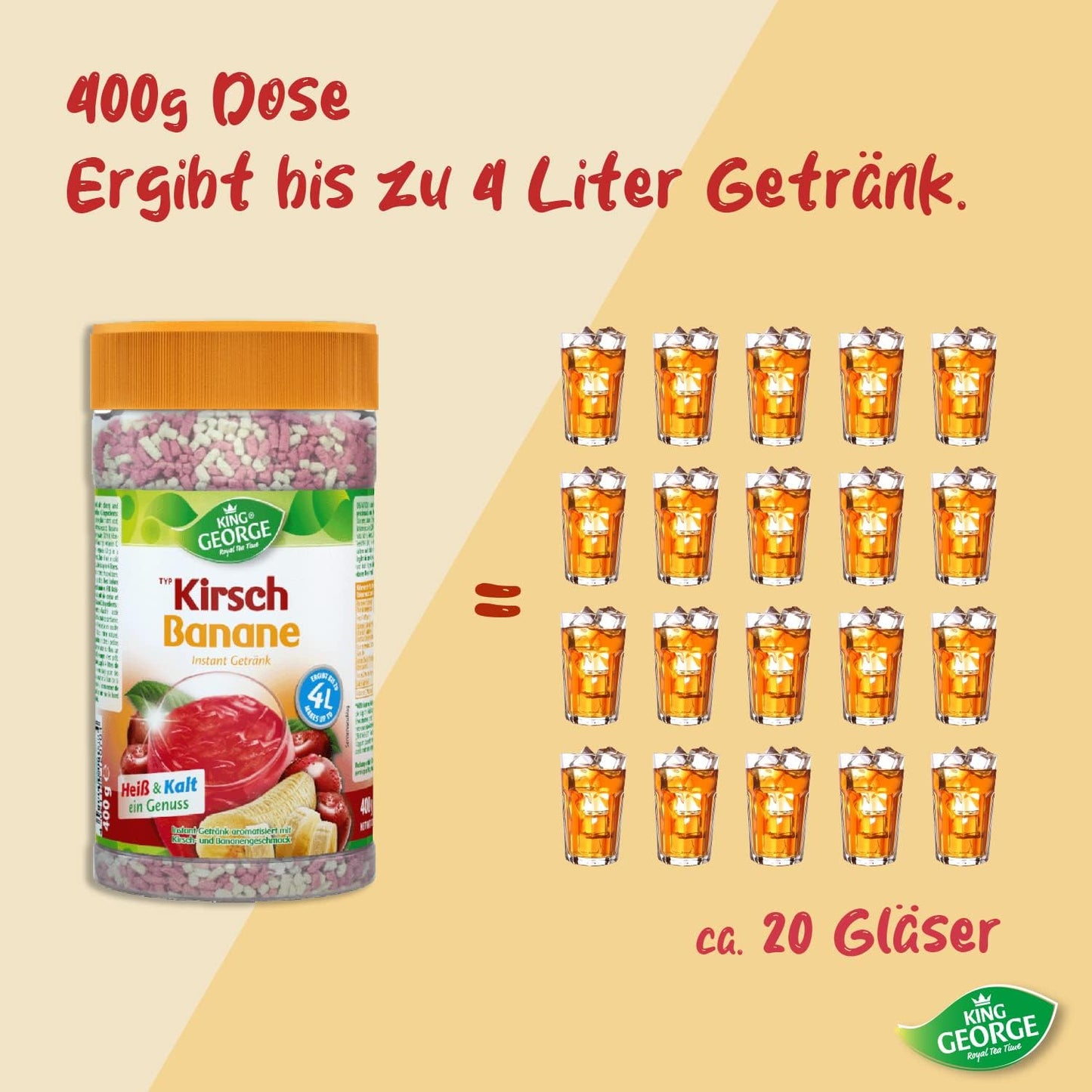 KING GEORGE Kirsch Banane 400g