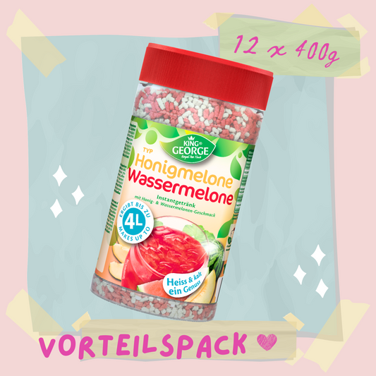 KING GEORGE Honigmelone-Wassermelone 400g - 12er Pack