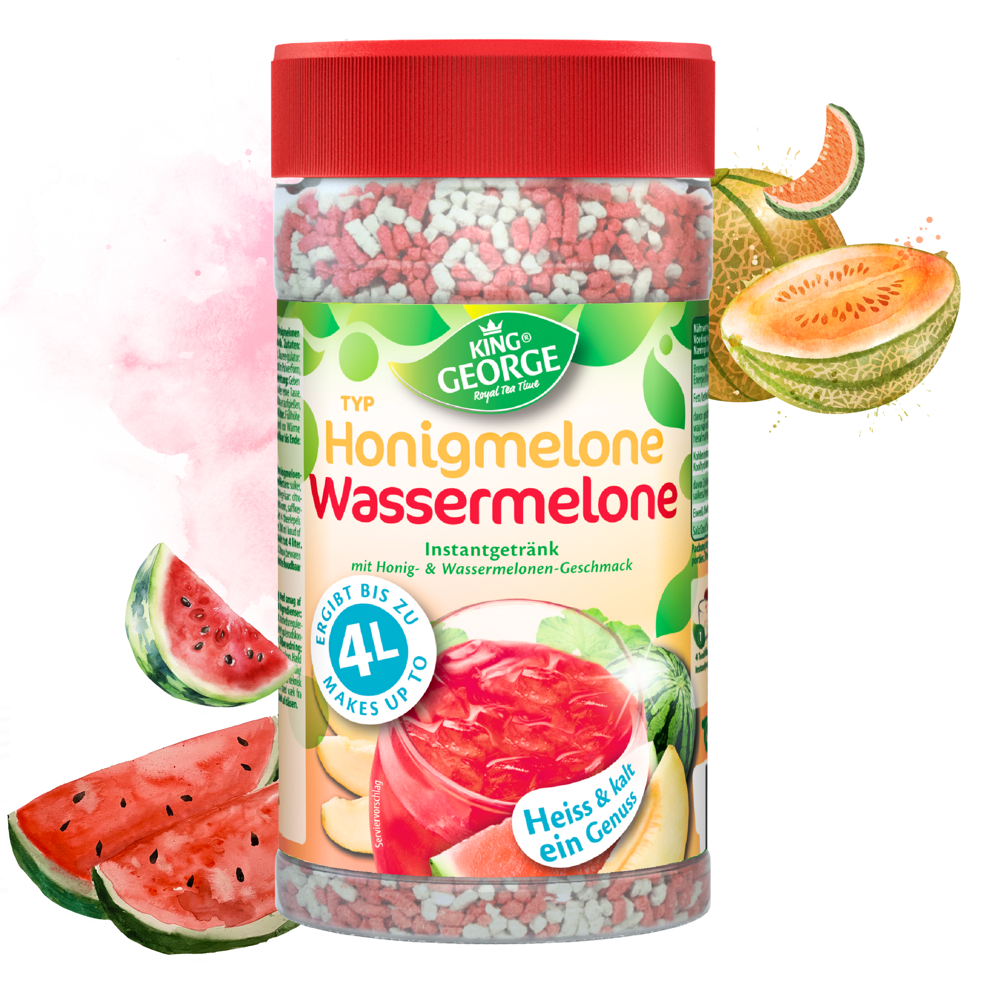 KING GEORGE Honigmelone-Wassermelone 400g - 12er Pack