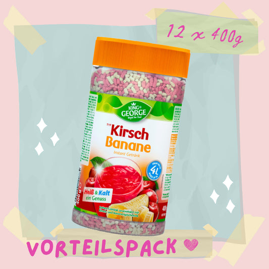 KING GEORGE Kirsch Banane 400g - 12er Pack