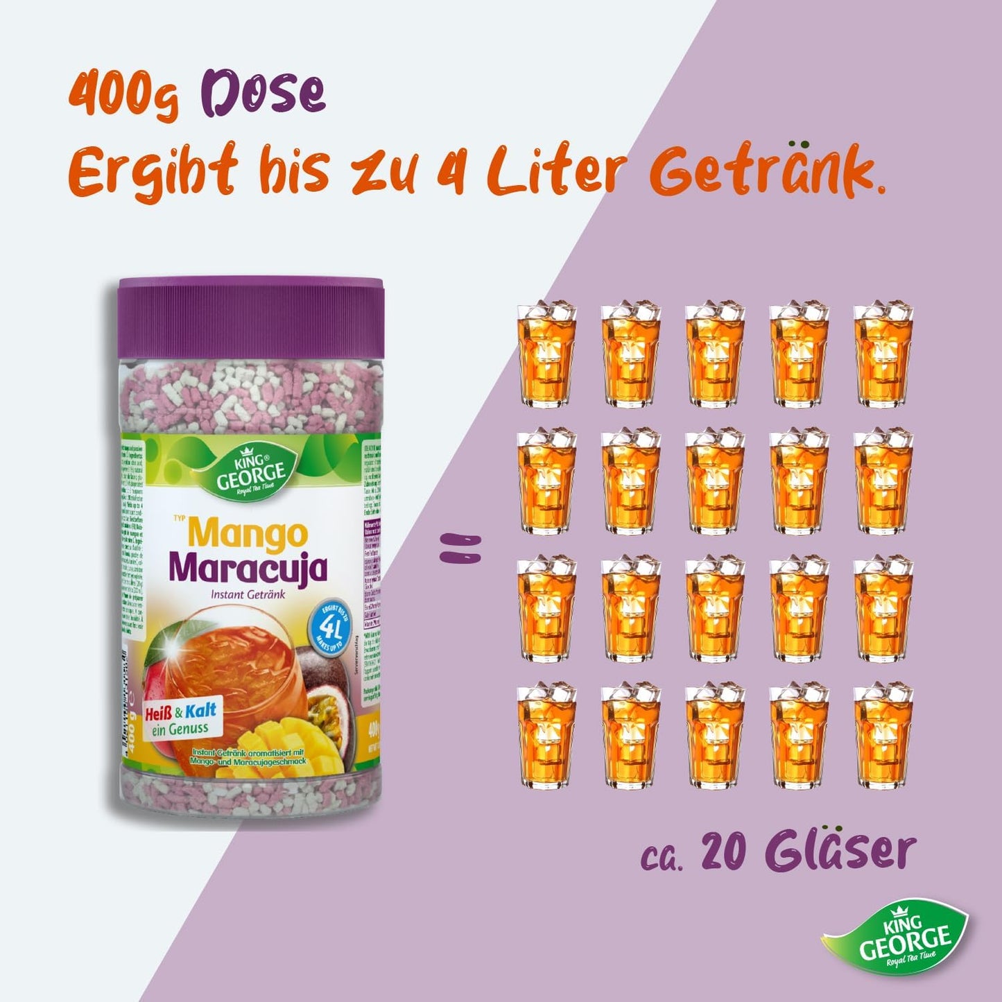 KING GEORGE Mango Maracuja 400g
