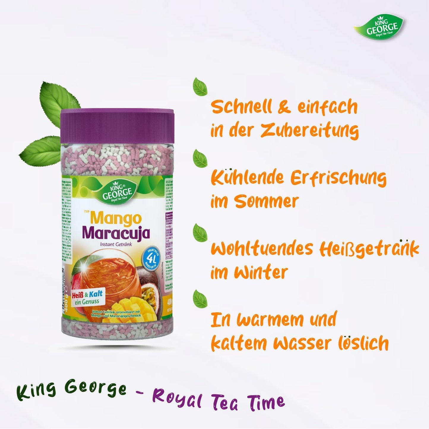 KING GEORGE Mango Maracuja 400g