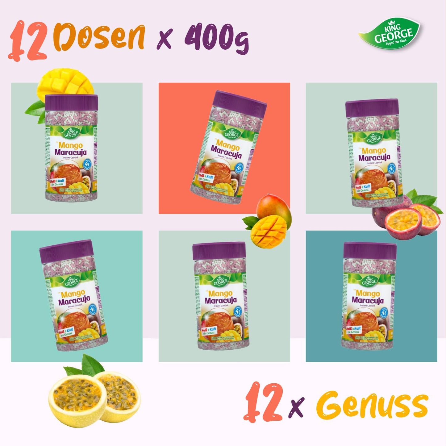 KING GEORGE Mango Maracuja 400g