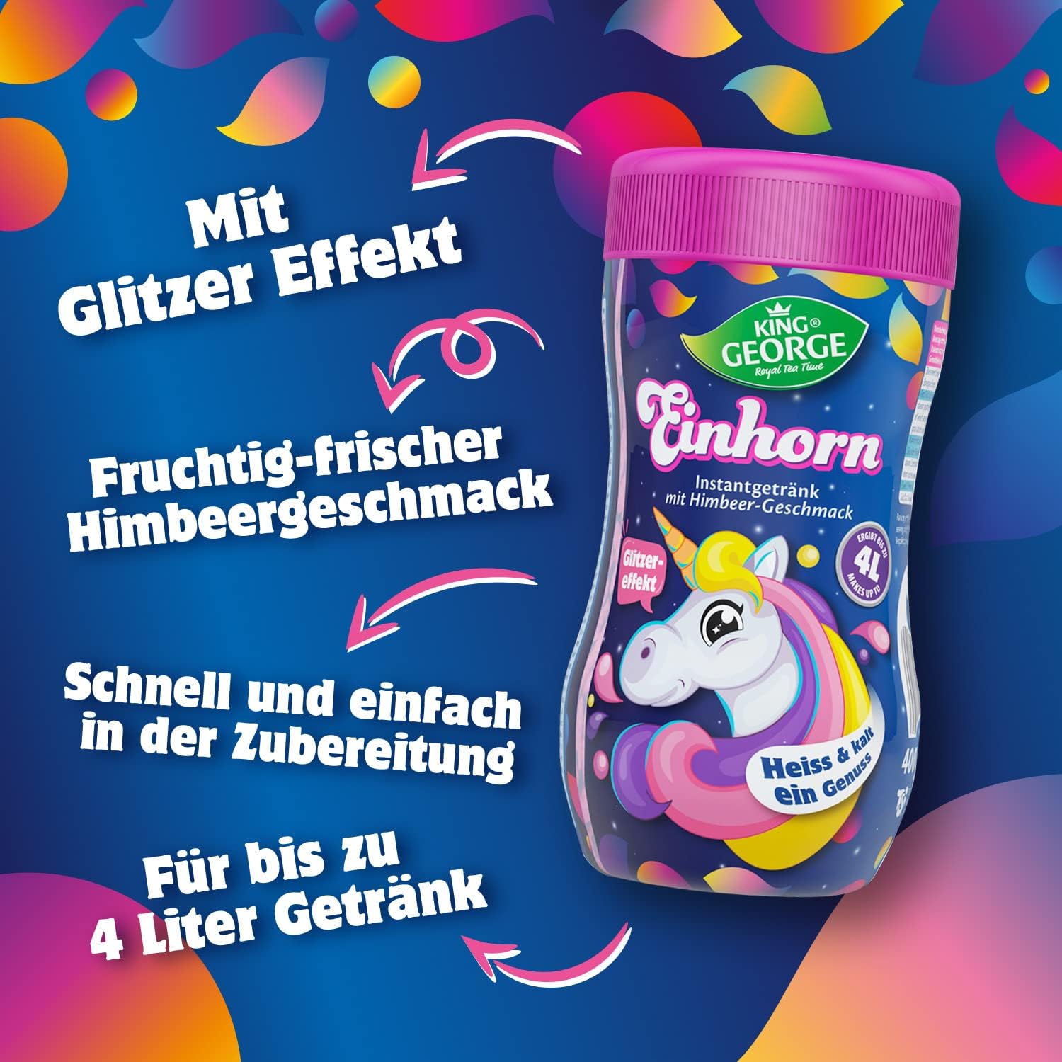 KING GEORGE Einhorn - Pink Unicorn 400g