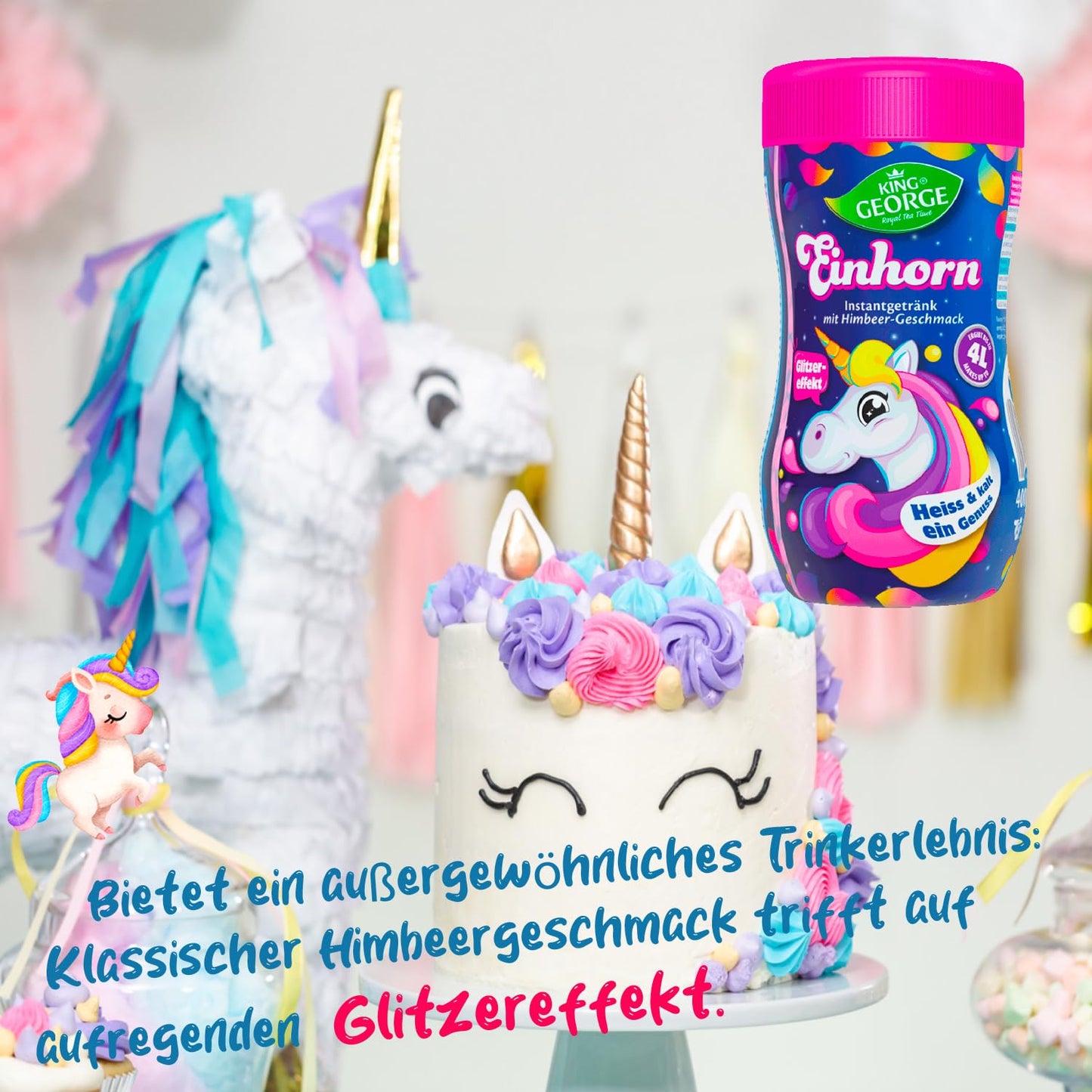 KING GEORGE Einhorn - Pink Unicorn 400g