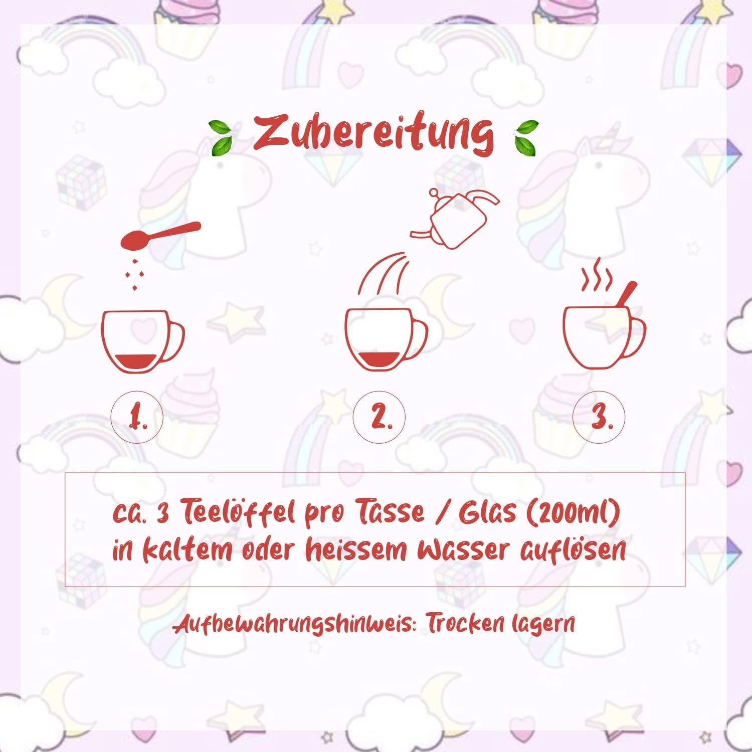 KING GEORGE Einhorn - Pink Unicorn 400g