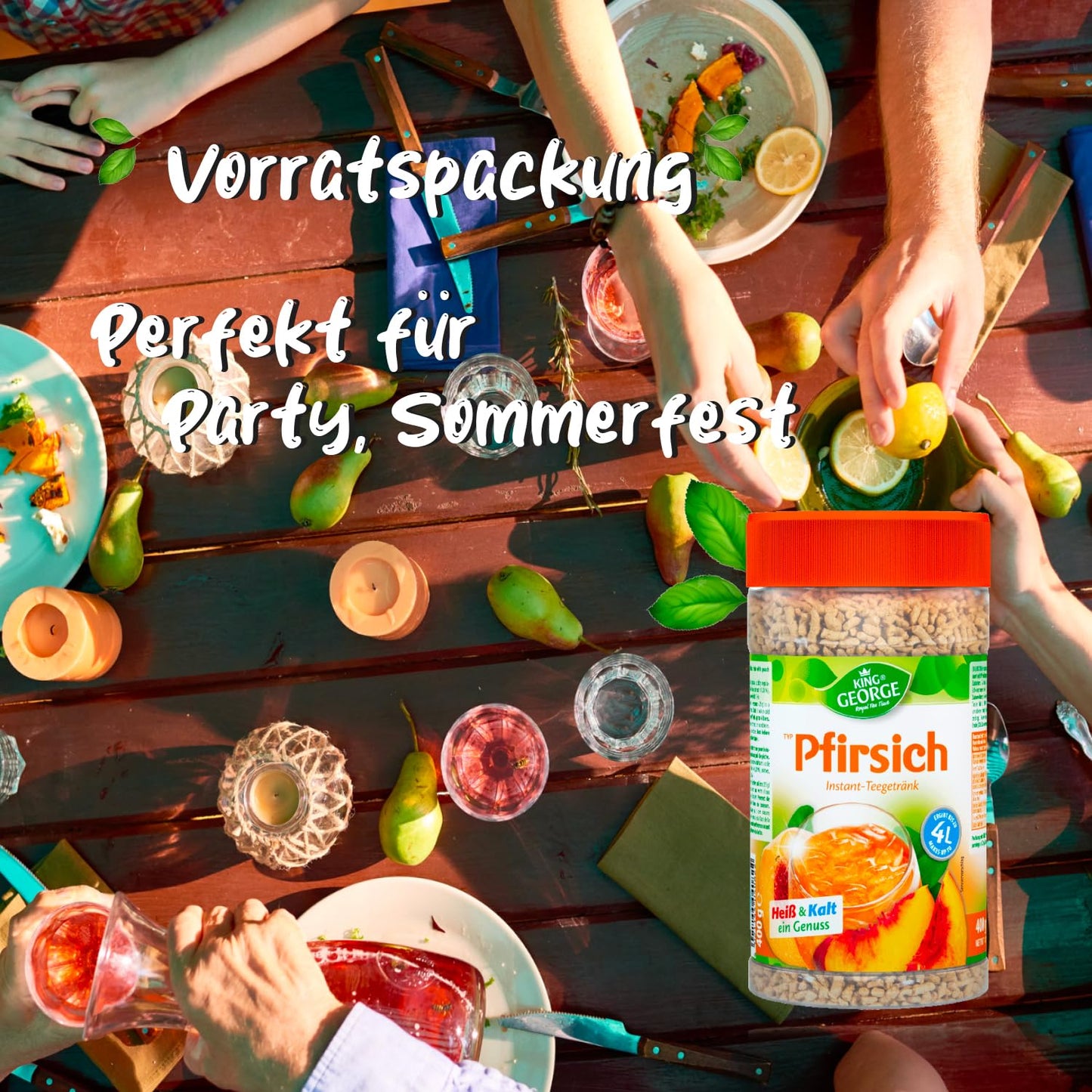 KING GEORGE Pfirsich 400g