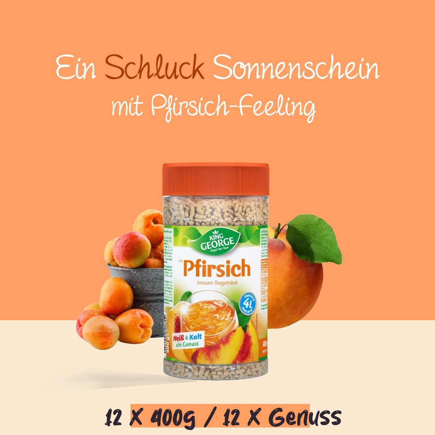 KING GEORGE Pfirsich 400g