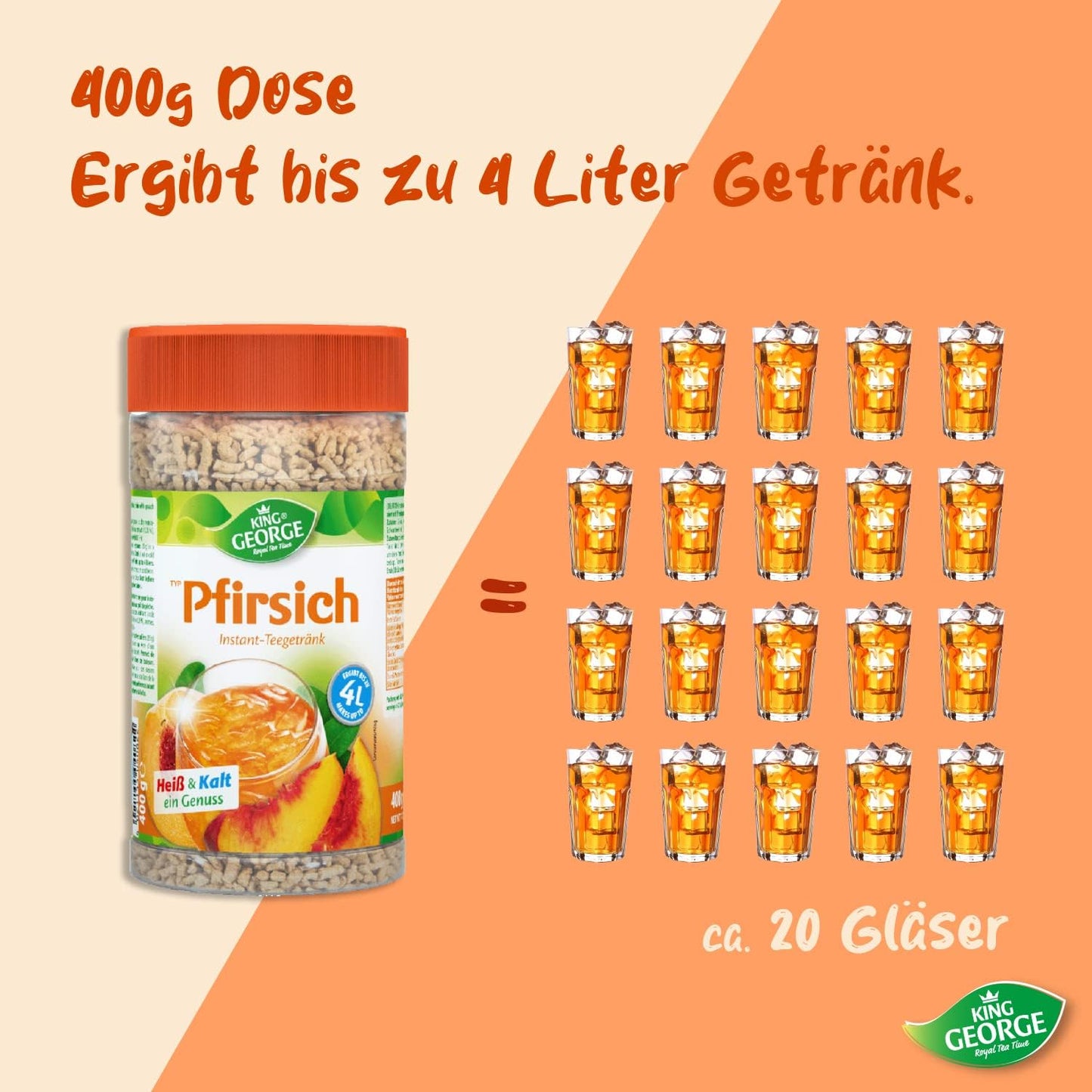 KING GEORGE Pfirsich 400g
