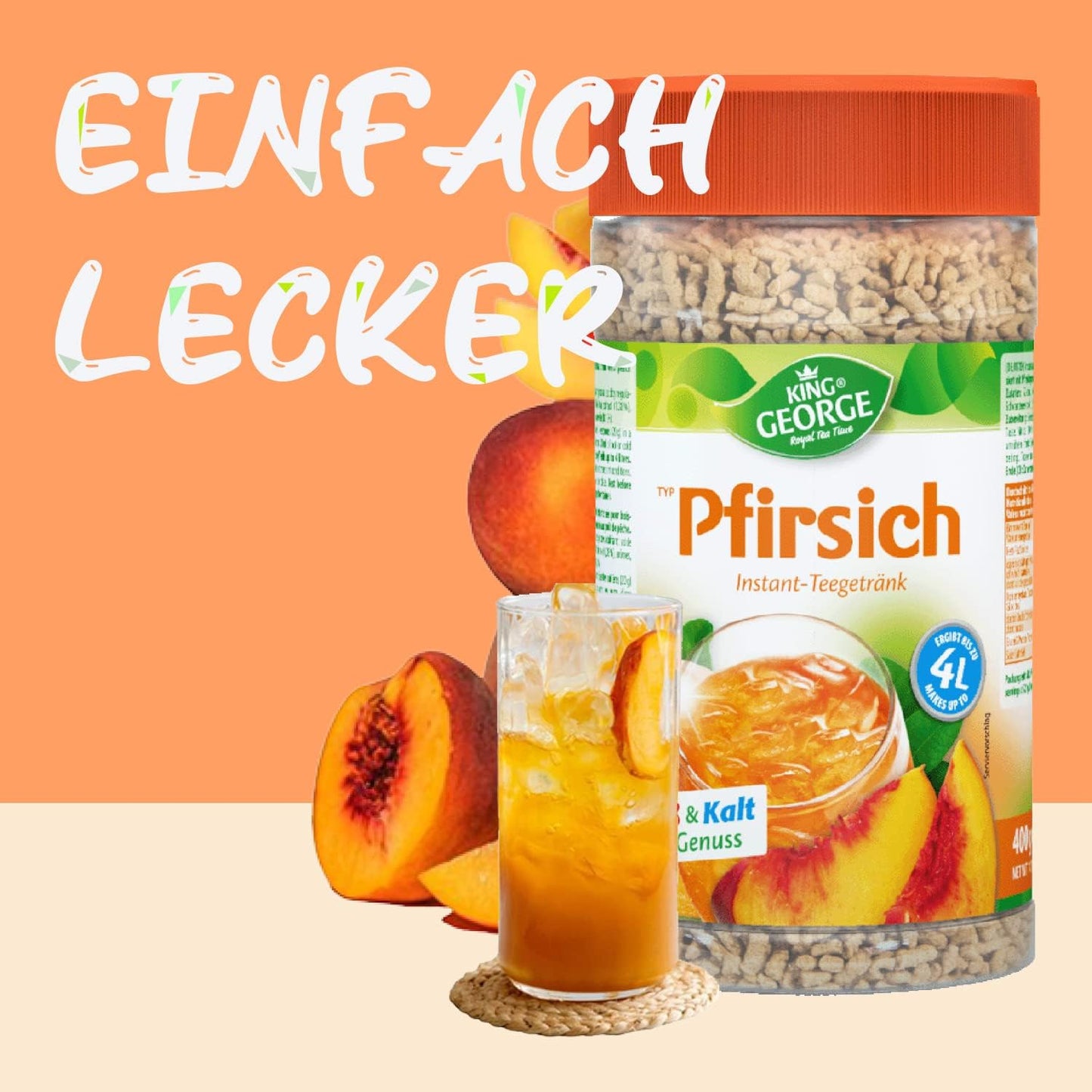 KING GEORGE Pfirsich 400g
