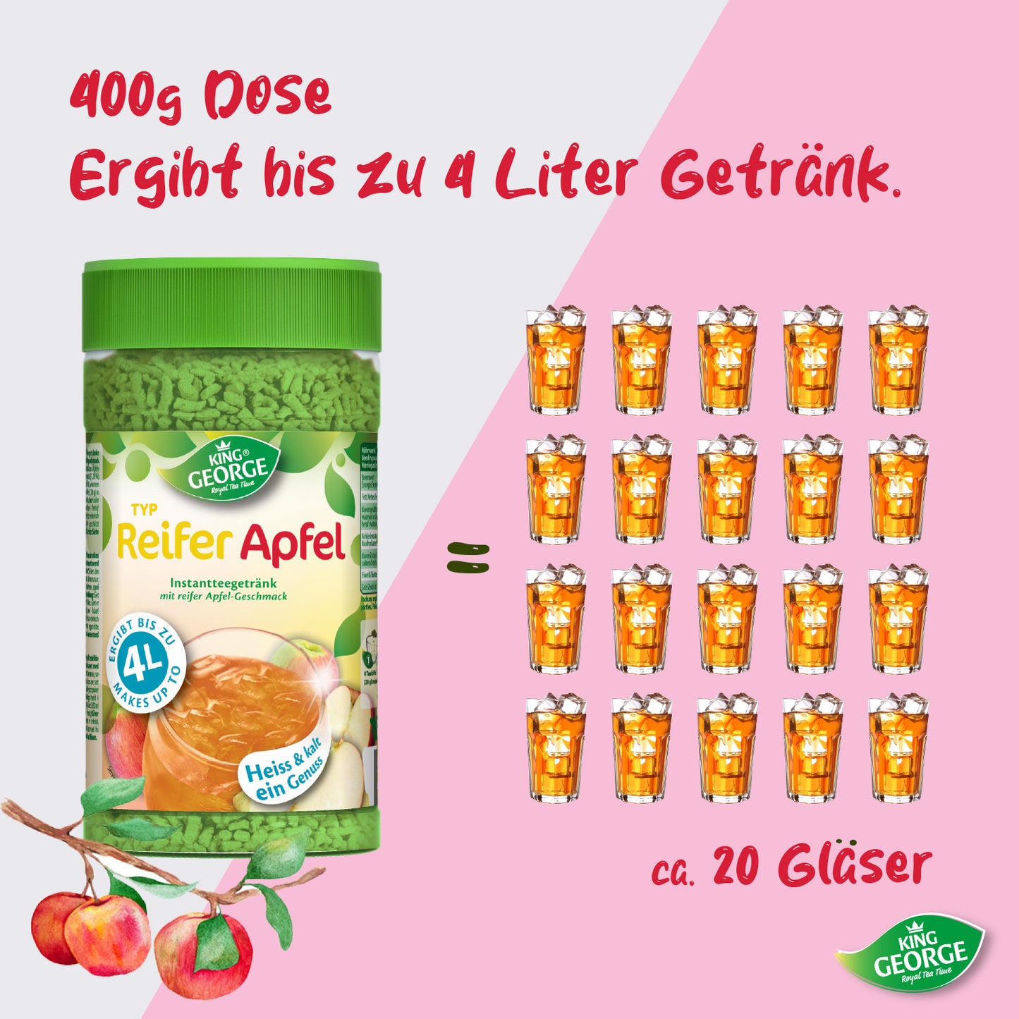 KING GEORGE reifer Apfel 400g