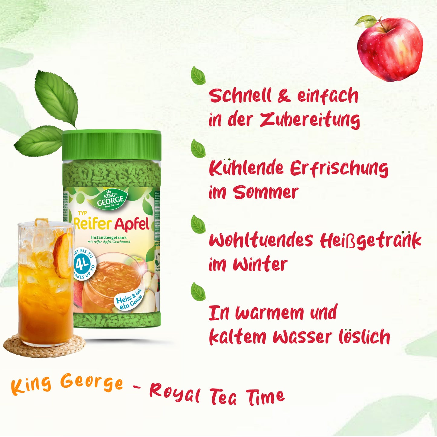 KING GEORGE reifer Apfel 400g