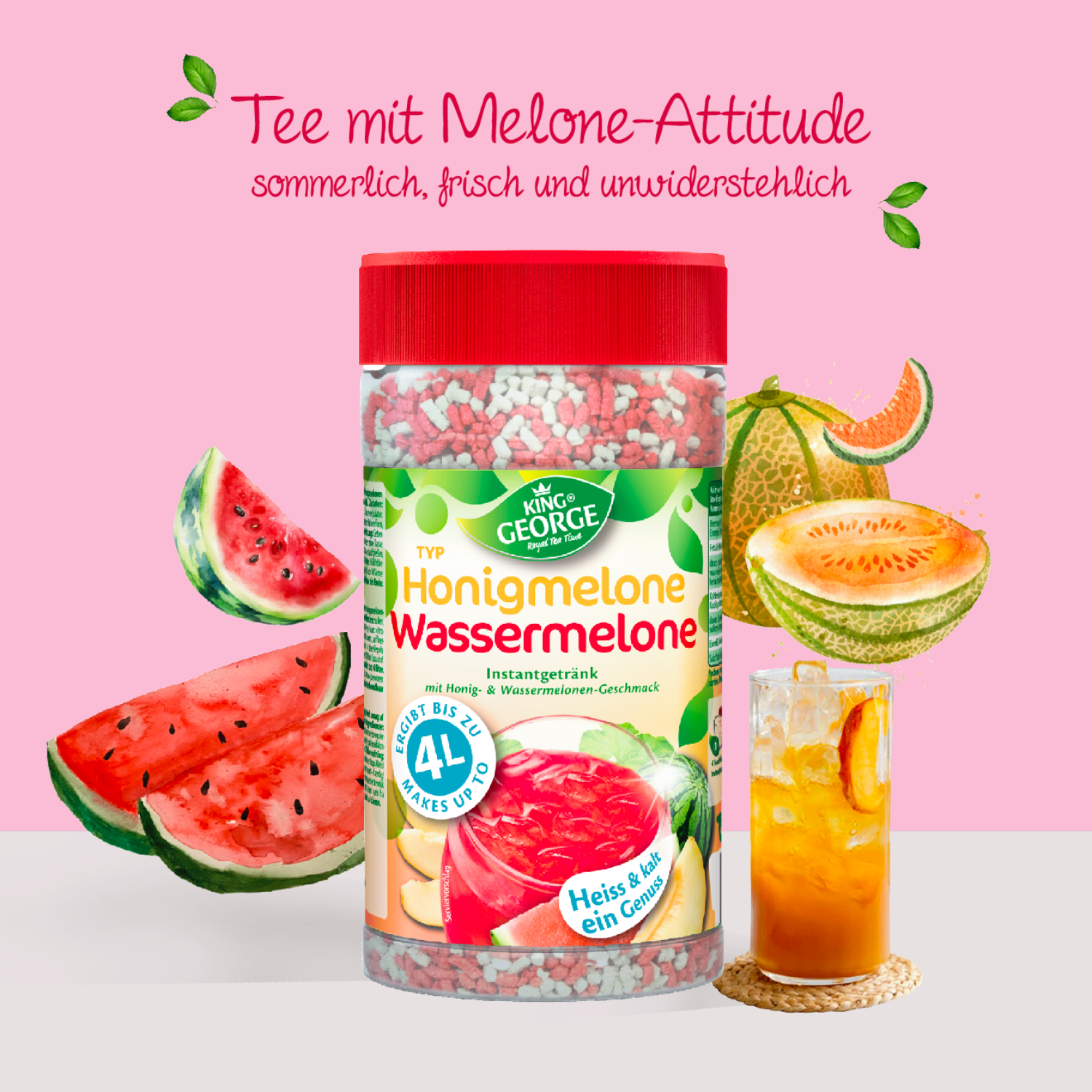 KING GEORGE Honigmelone-Wassermelone 400g - 12er Pack