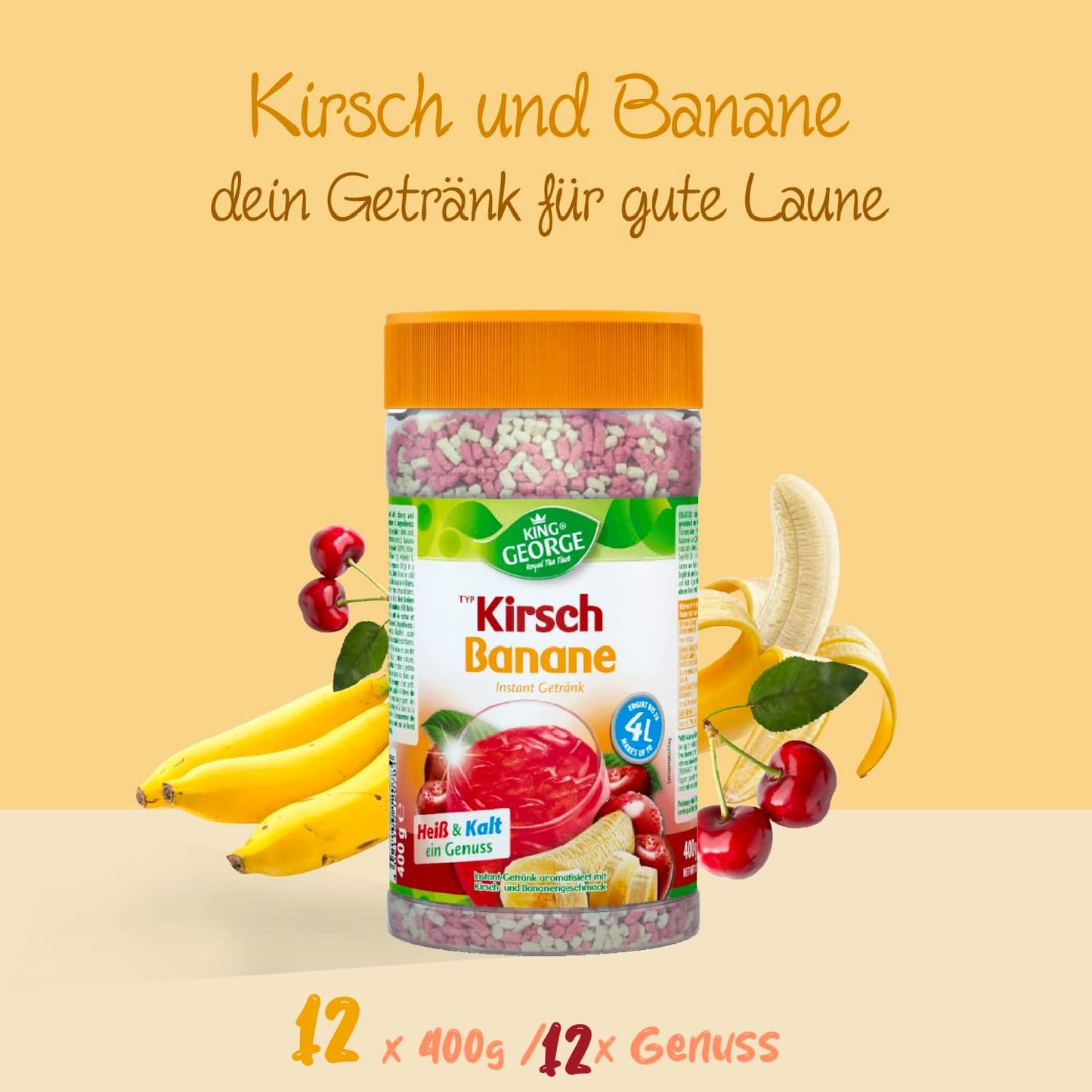 KING GEORGE Kirsch Banane 400g