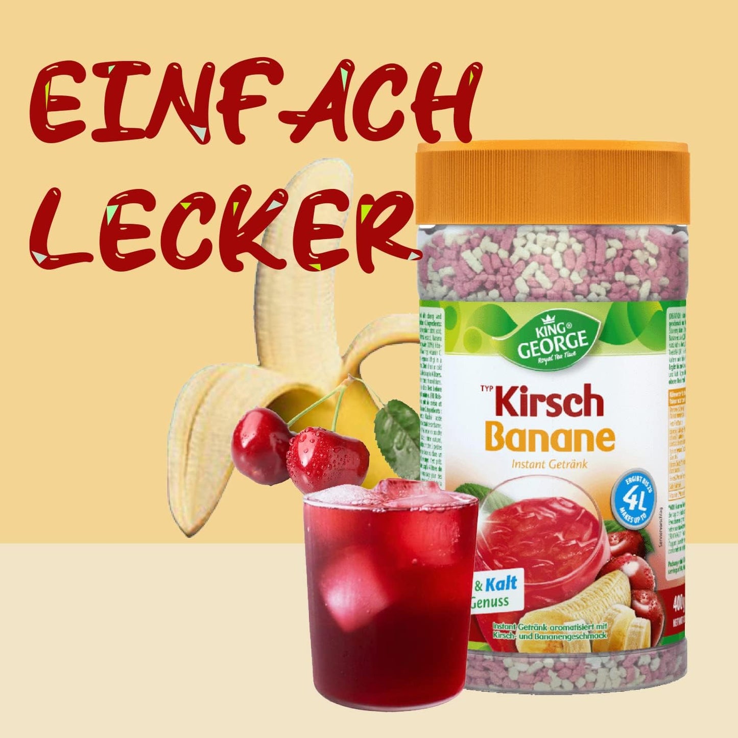 KING GEORGE Kirsch Banane 400g